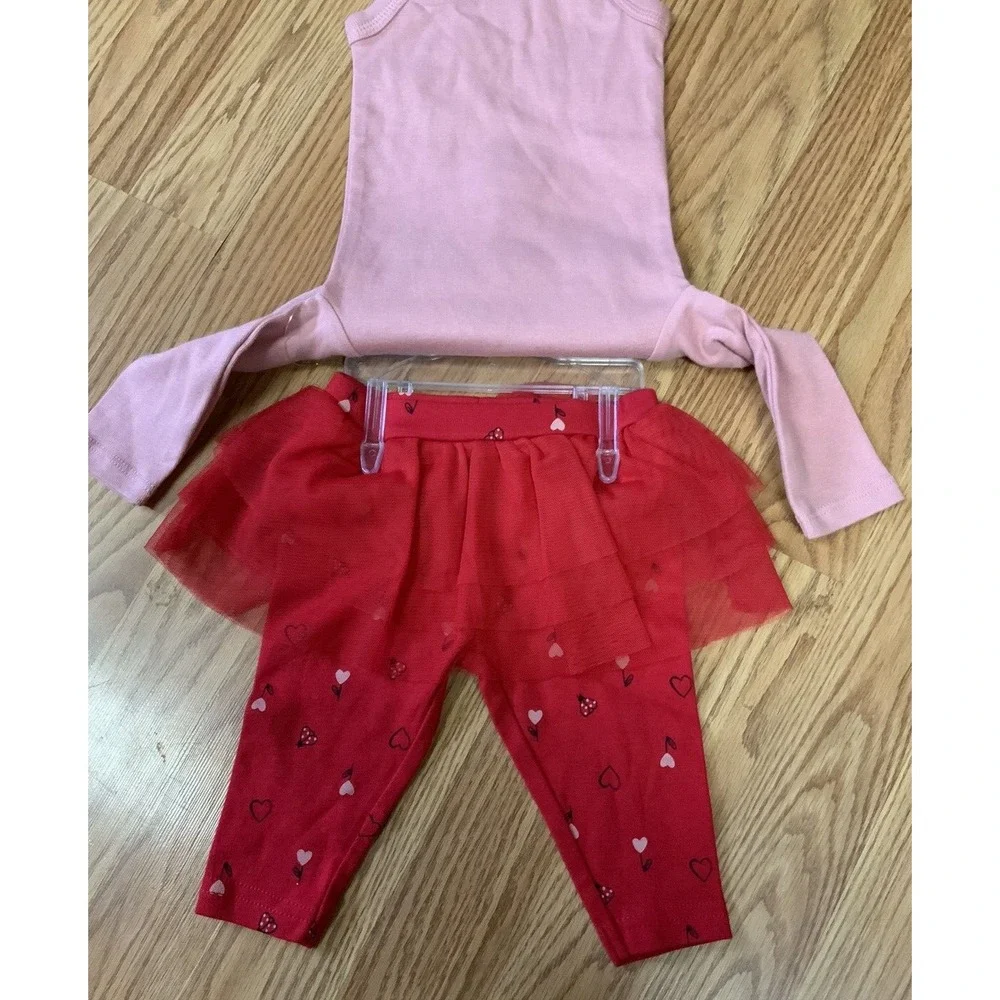 Just One You Carter's Mommy's Love Bug‎ Outfit Bodysuit Tutu Leggings Size 3M